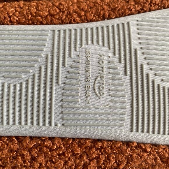 Home Top Fuzzy Curly Memory Foam Loafer Slippers SZ 9-10 - Picture 4 of 9